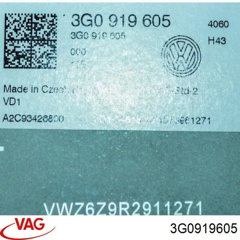 Pantalla multifunción VAG 3G0919605 precio, desde 174,24 EUR
