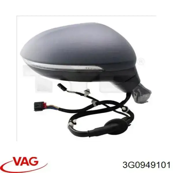 Luz intermitente de espejo retrovisor izquierdo VAG 3G0949101 precio, desde 29,21 EUR
