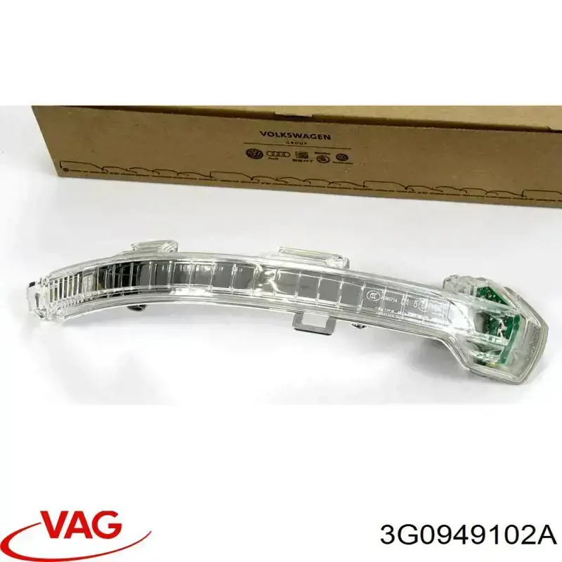Luz intermitente del espejo retrovisor derecho VAG 3G0949102A precio, desde 33,19 EUR