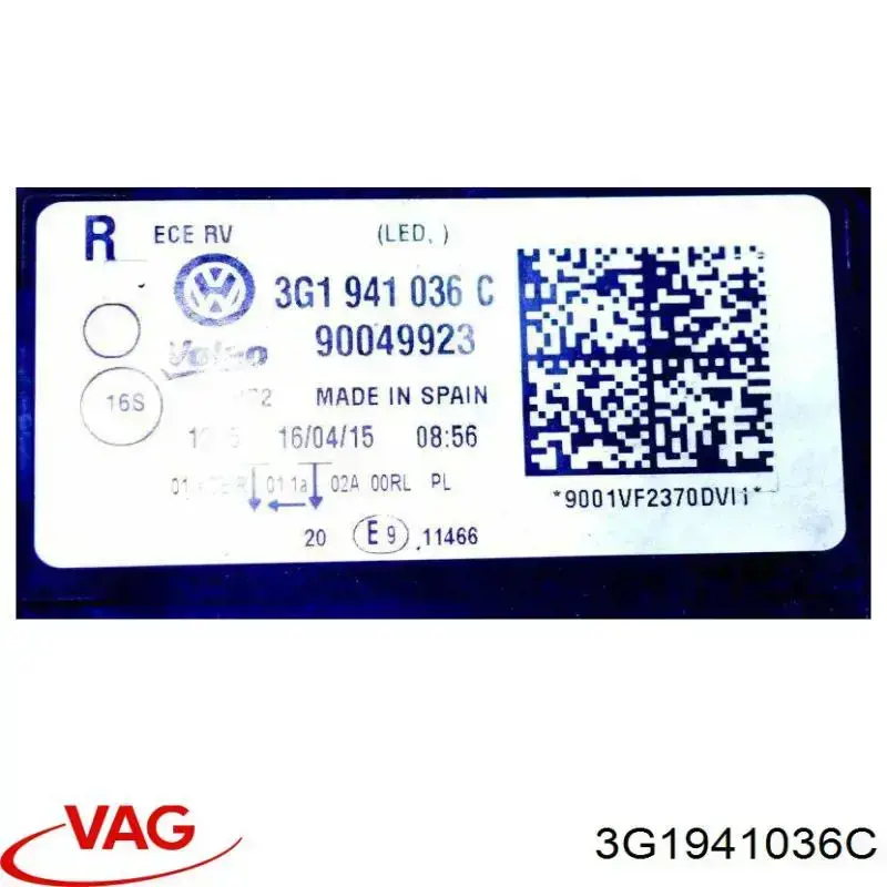 Comprar 3G1941036C VAG Faro delantero izquierdo