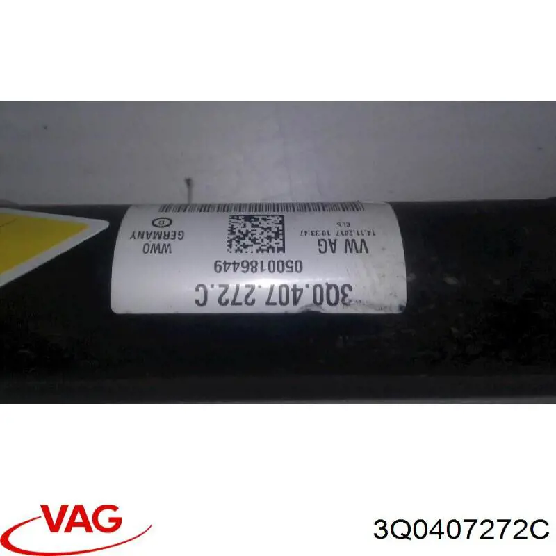 Semieje delantero derecho VAG 3Q0407272C precio, desde 132,13 EUR
