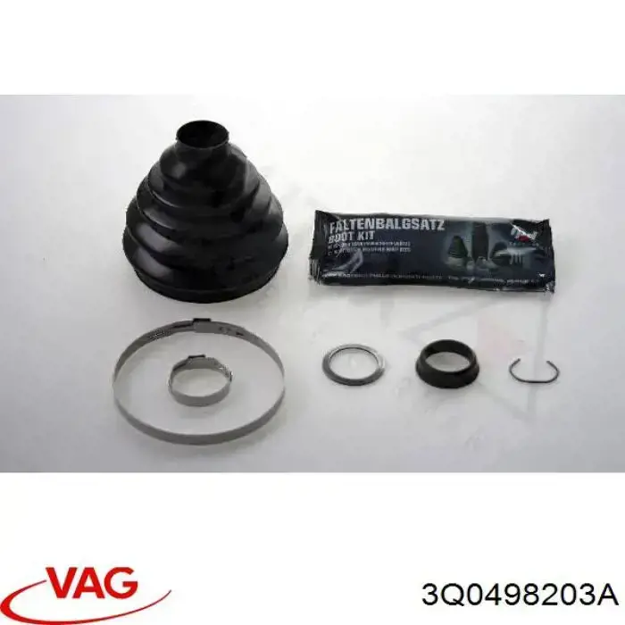 3Q0498203A VAG fuelle, árbol de transmisión delantero exterior