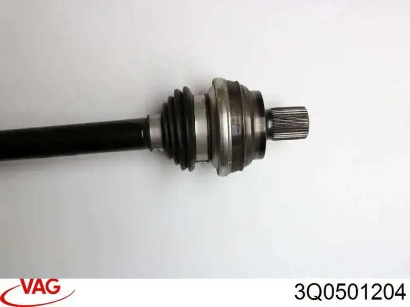 Semieje trasero derecho 5Q0501204C VAG