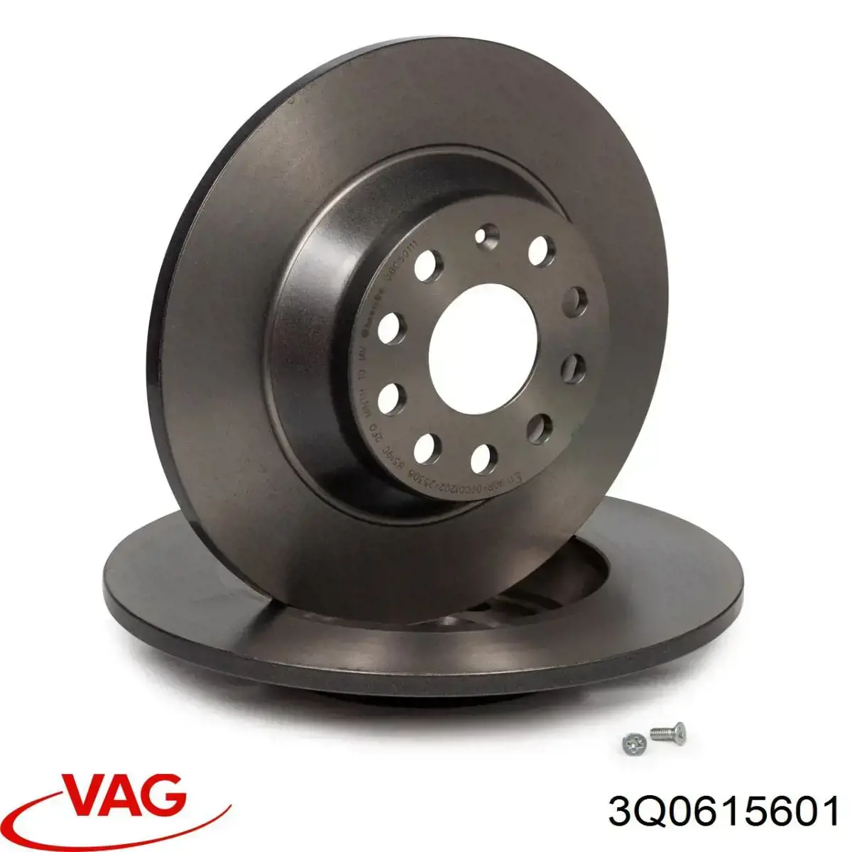 Disco de freno trasero 3Q0615601 VAG
