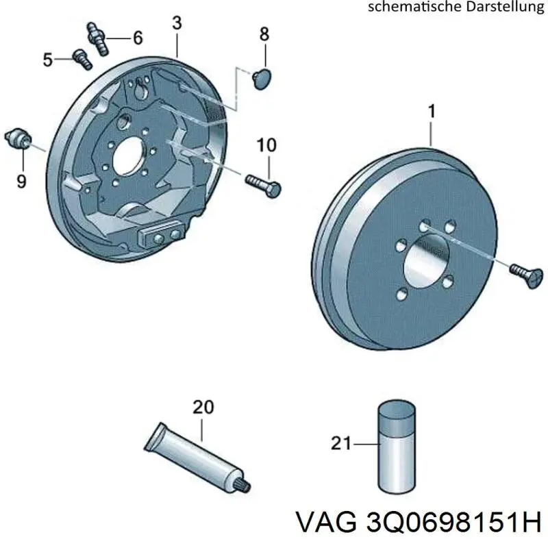 Comprar 3Q0698151H VAG Pastillas delanteras de freno