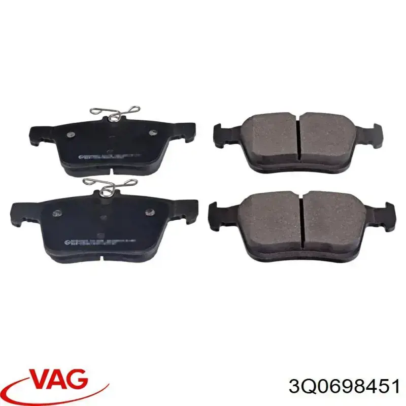 Comprar 3Q0698451 VAG Pastillas de freno traseras