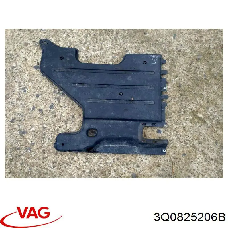 Protección inferior trasera izquierda 3Q0825206B VAG