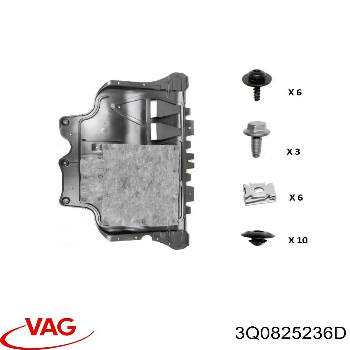 3Q0825236D VAG protección motor /empotramiento