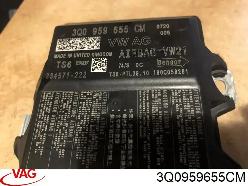 Módulo de control de airbag VAG 3Q0959655CM precio, desde 245,39 EUR