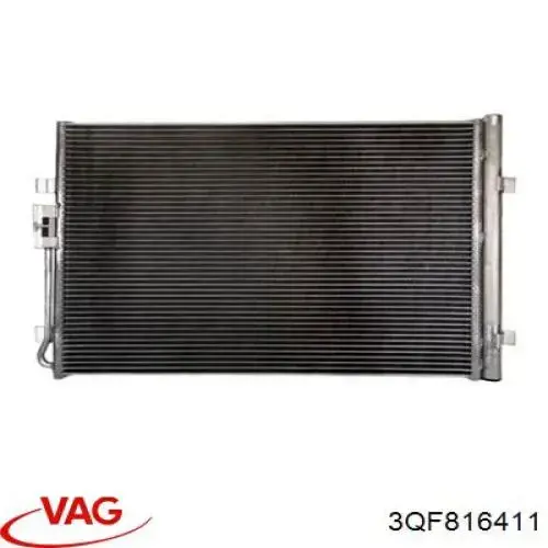 3QF816411 VAG Radiador de aire acondicionado