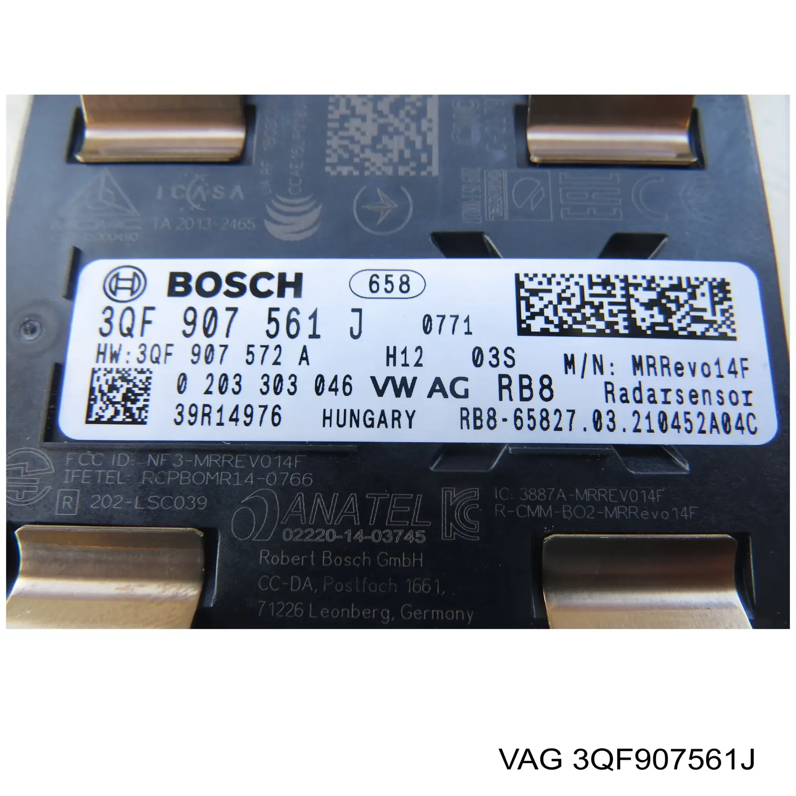 Sensor de distancia por radar 3QF907561J VAG