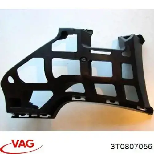 3T0807056 VAG Soporte de parachoques delantero derecho