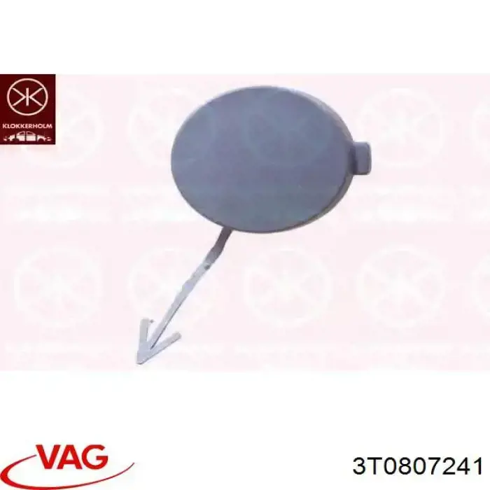 Comprar 3T0807241 VAG Tapa del enganche de remolcado delantera