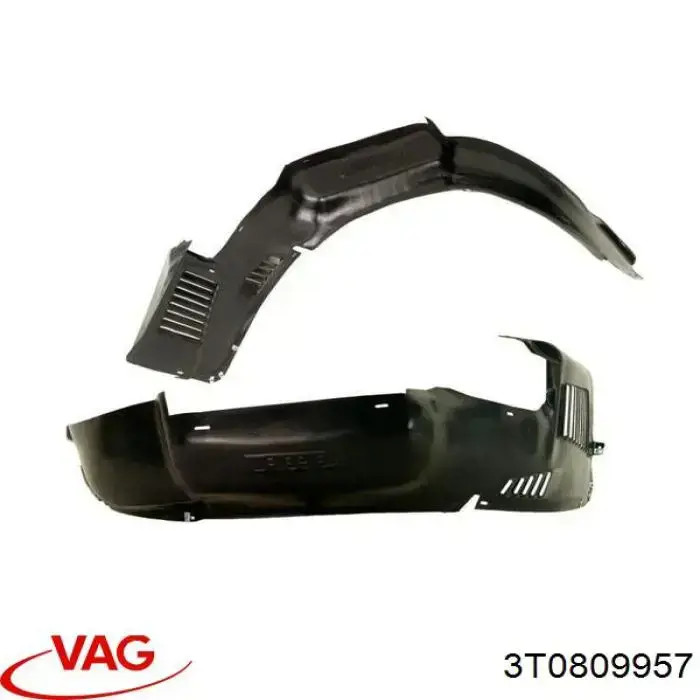 Comprar 3T0809957 VAG Guardalodos interior izquierdo, guardafango delantero