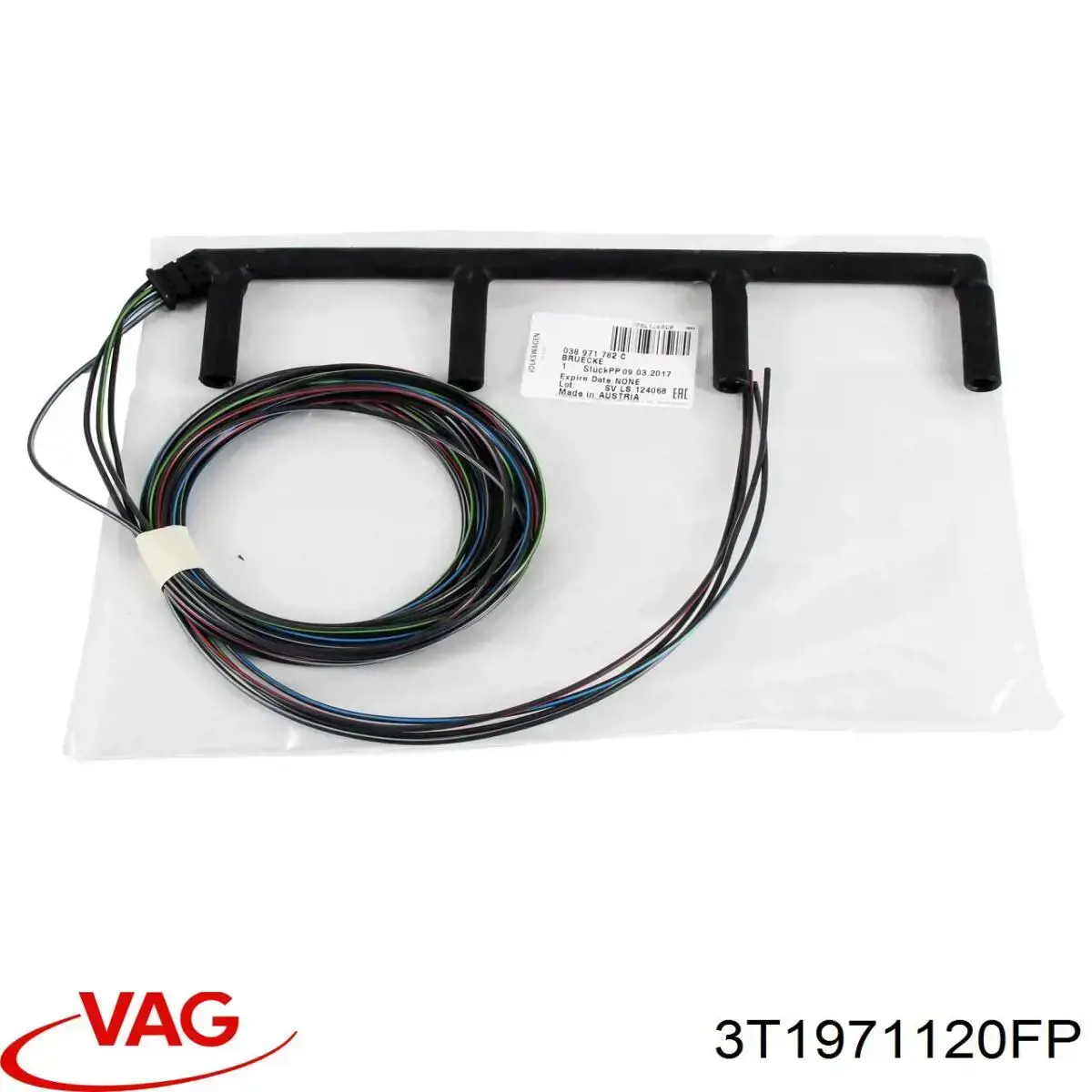 3T1971120FP VAG Mazo de cables de la puerta lateral corrediza derecha