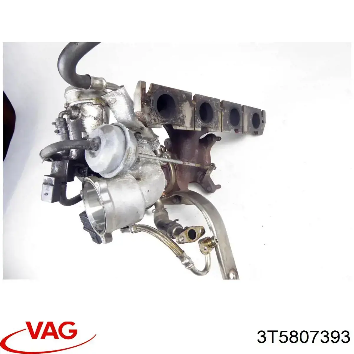3T5807393 VAG Guía izquierda del parachoques trasero