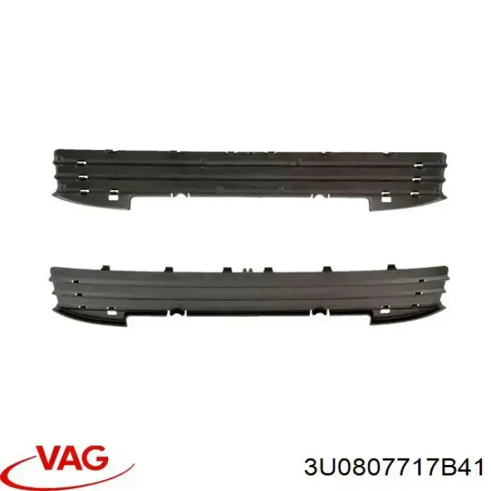 3U0807717B41 VAG Embellecedor izquierdo del parachoques delantero