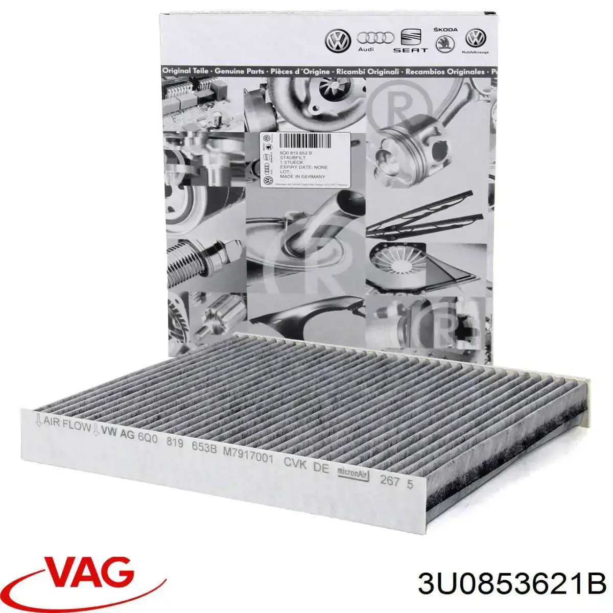 Emblema de capó 3U0853621B VAG