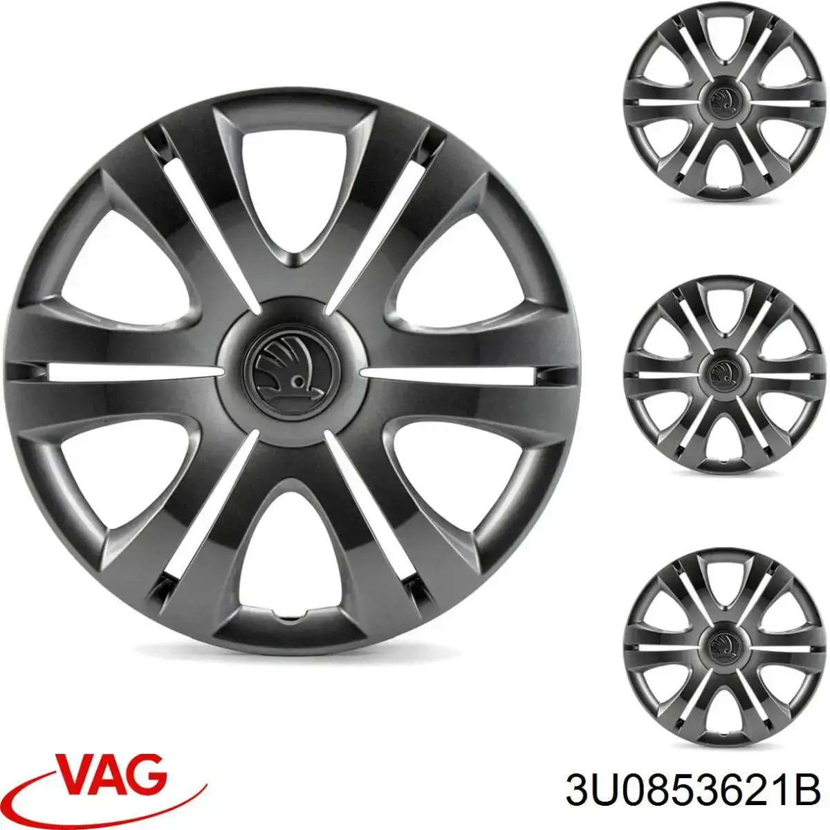 3U0853621B VAG Emblema de capot 