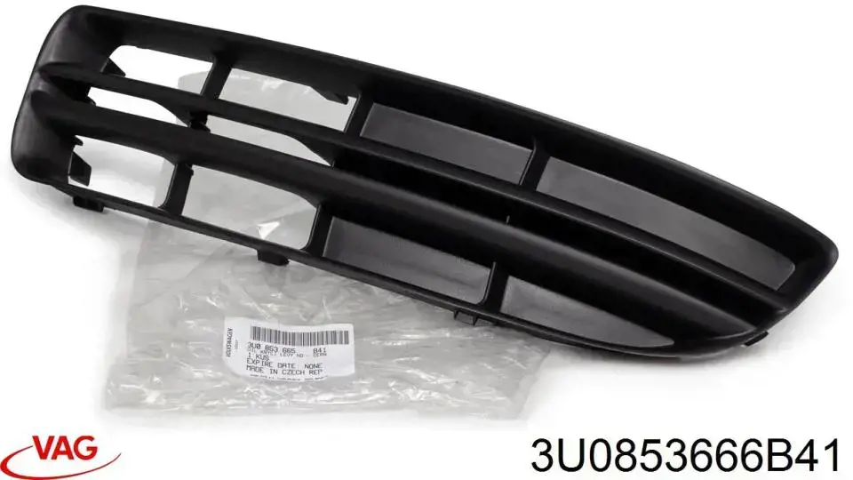 Tapa de rejilla de faro antiniebla delantero derecho VAG 3U0853666B41 precio, desde  EUR