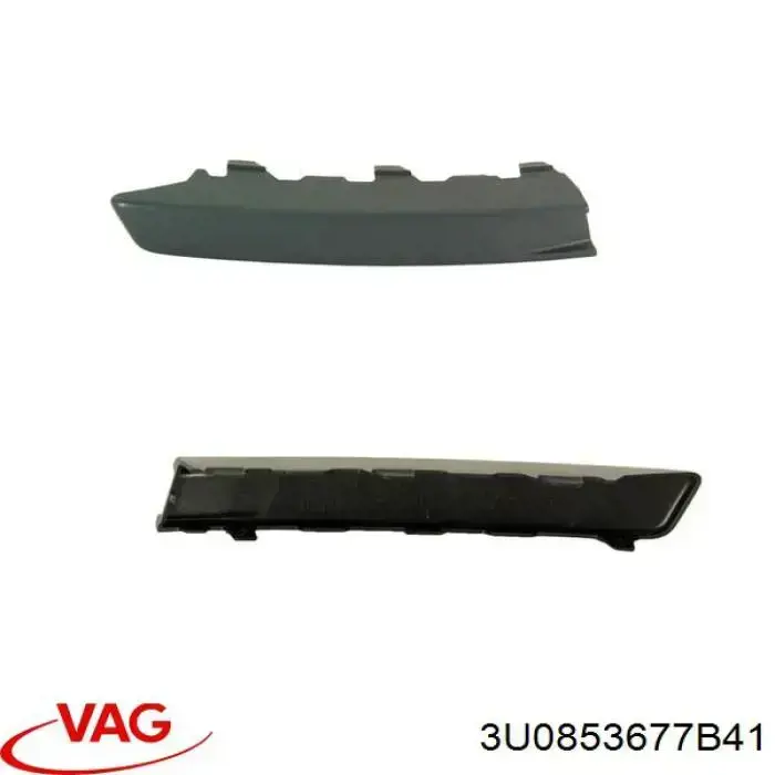 Rejilla del parachoques delantero, central VAG 3U0853677B41