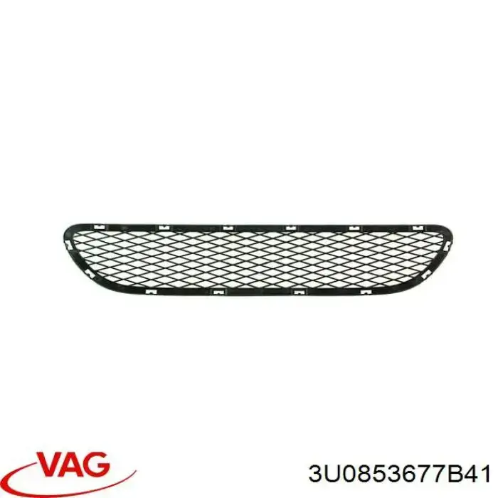 Rejilla central del parachoques delantero 3U0853677B41 VAG