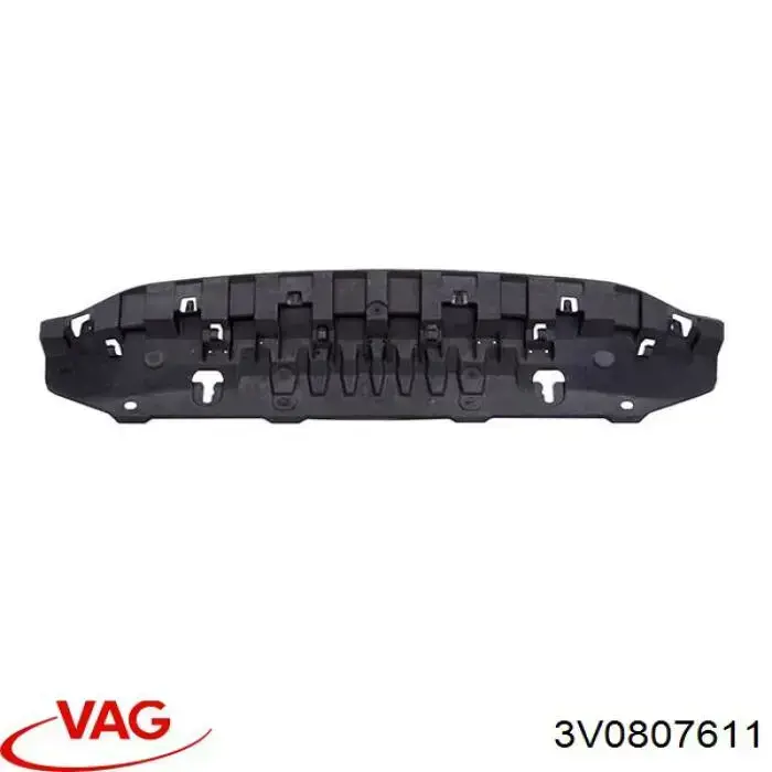 3V0807611 VAG Soporte del alerón del parachoques delantero