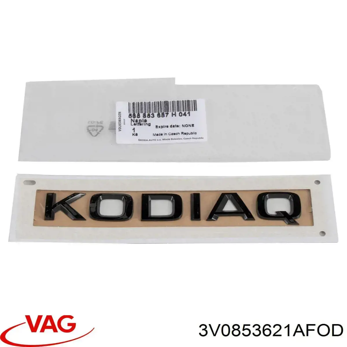 3V0853621AFOD VAG Emblema de la parrilla del radiador