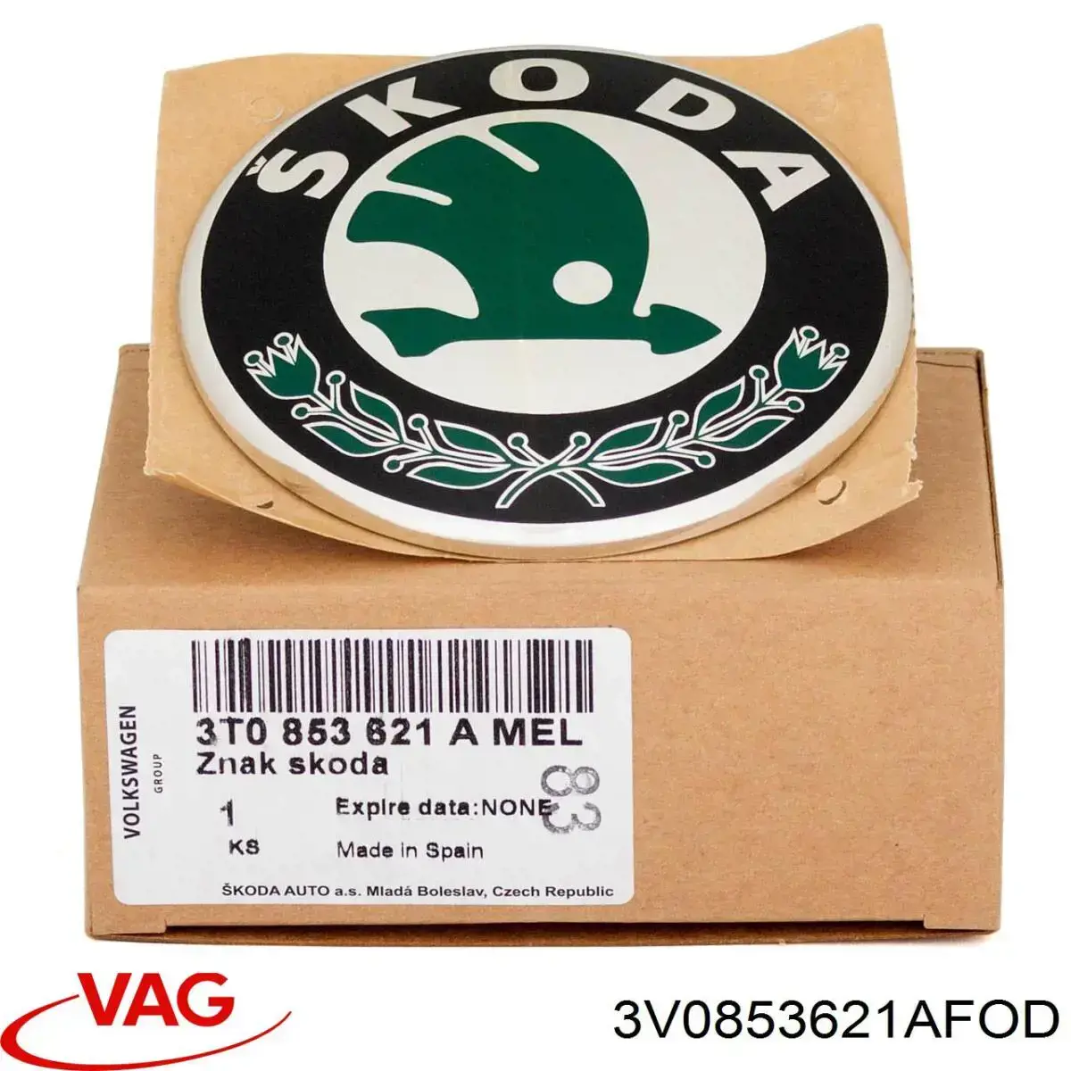Comprar 3V0853621AFOD VAG Emblema de la parrilla del radiador