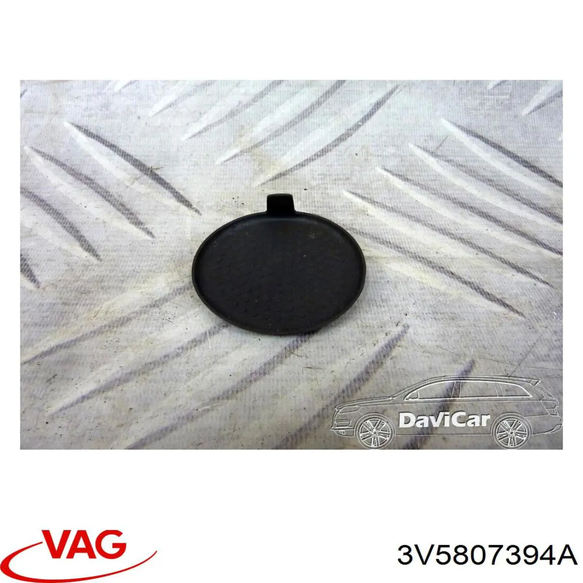 3V5807394A VAG Soporte del paragolpes trasero derecho