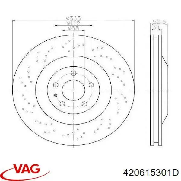 Frenos delanteros VAG 420615301D precio, desde 528,06 EUR