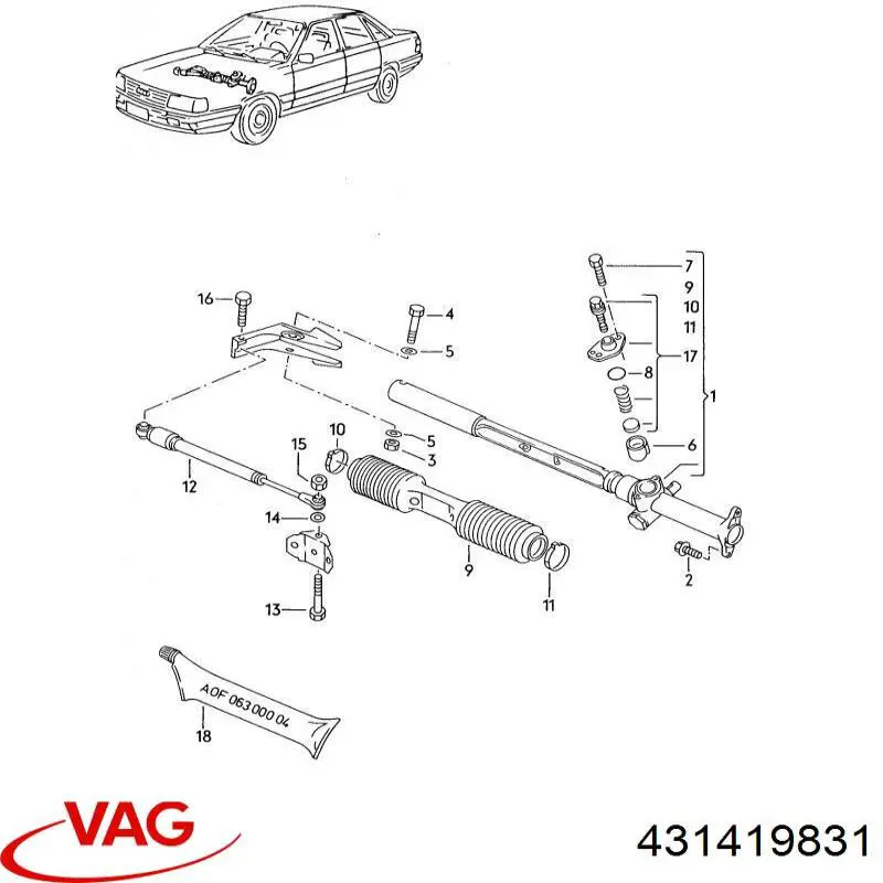 Comprar 431419831 VAG Plumero de dirección