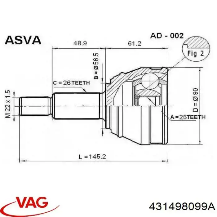 Comprar 16985 Mapco Junta homocinética exterior delantera o trasera