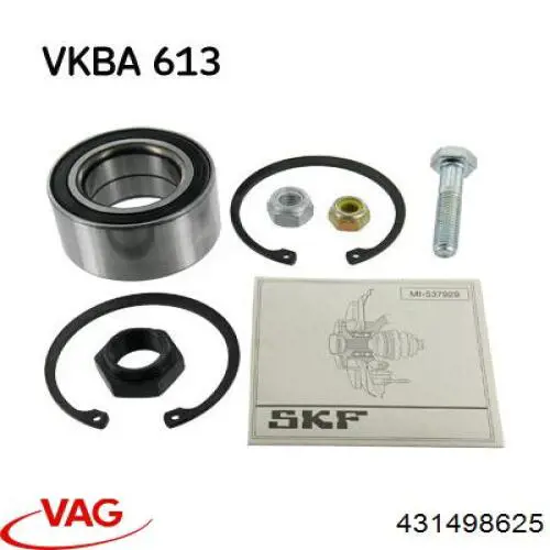 Cojinete de cubo delantero/trasero VAG 431498625 precio, desde 19,75 EUR
