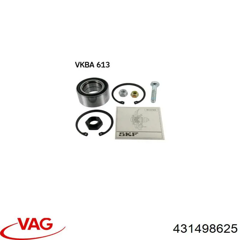 Cojinete de cubo delantero/trasero 431498625 VAG