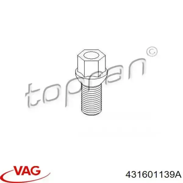 Tornillo de rueda Volkswagen Passat 3A5, 351, 315