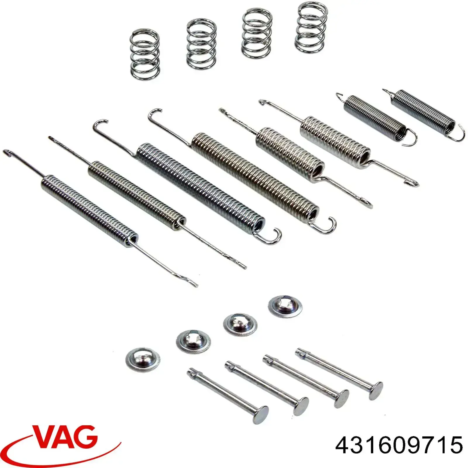 Muelle de las zapatas de freno traseras de tambor VAG 431609715 precio, desde 0,64 EUR