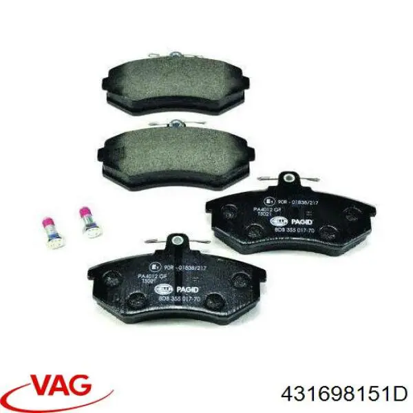 Pastillas de freno delanteras Seat Toledo 1 1L