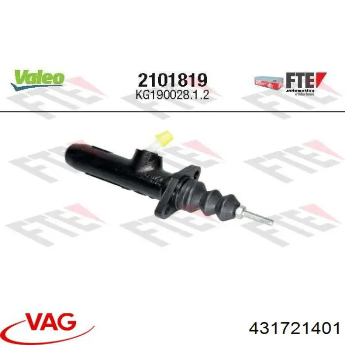 Cilindro de embrague VAG 431721401 precio, desde 28,46 EUR