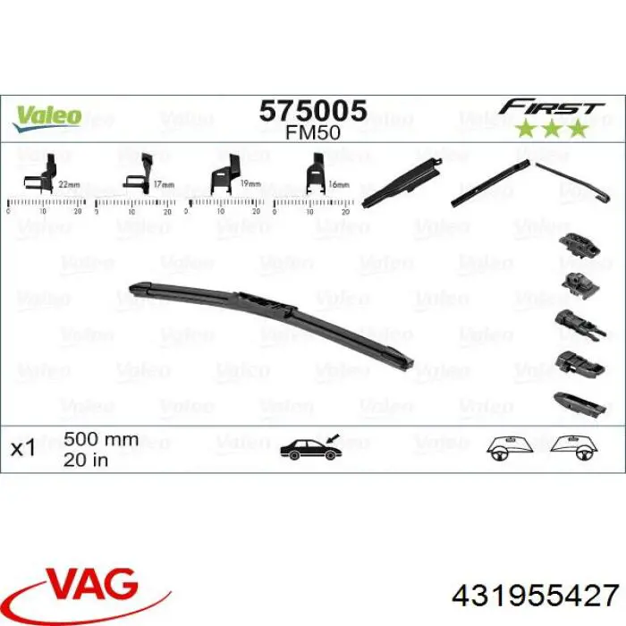  VAG 431955427 precio, desde 29,06 EUR