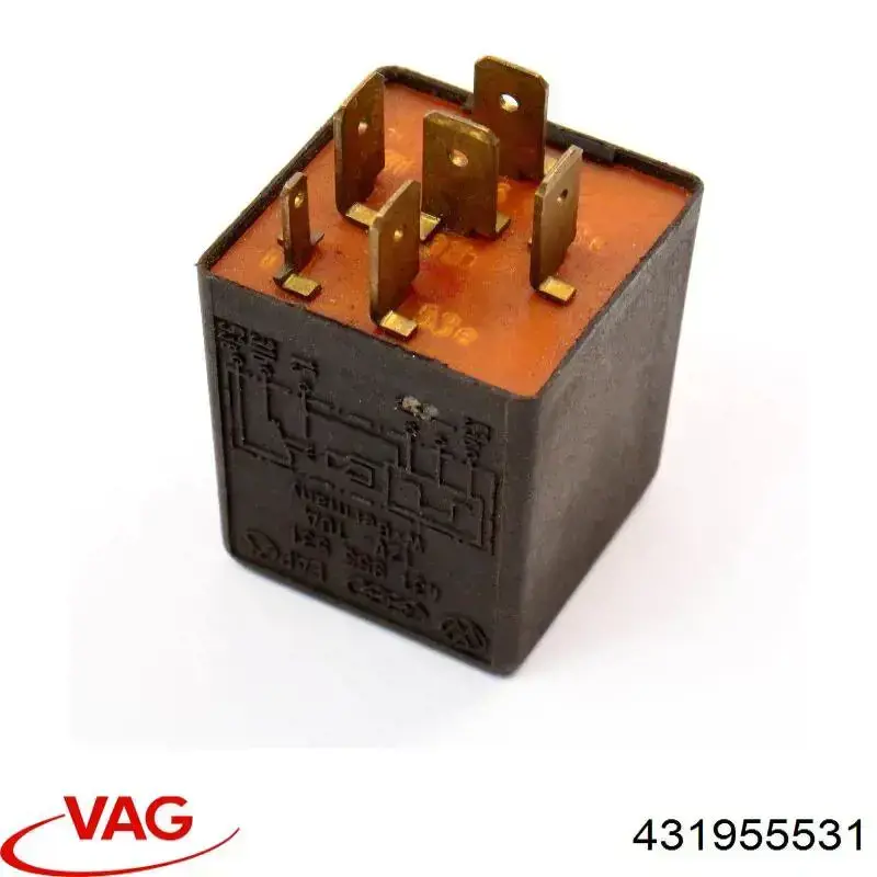 Relé limpiaparabrisas VAG 431955531