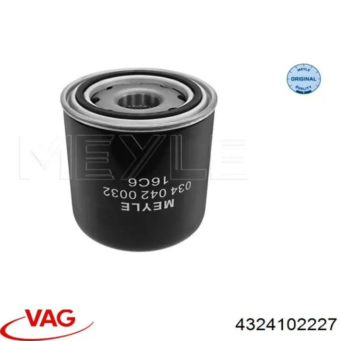 4324102227 VAG filtro del secador de aire (separador de agua y aceite (CAMIÓN))