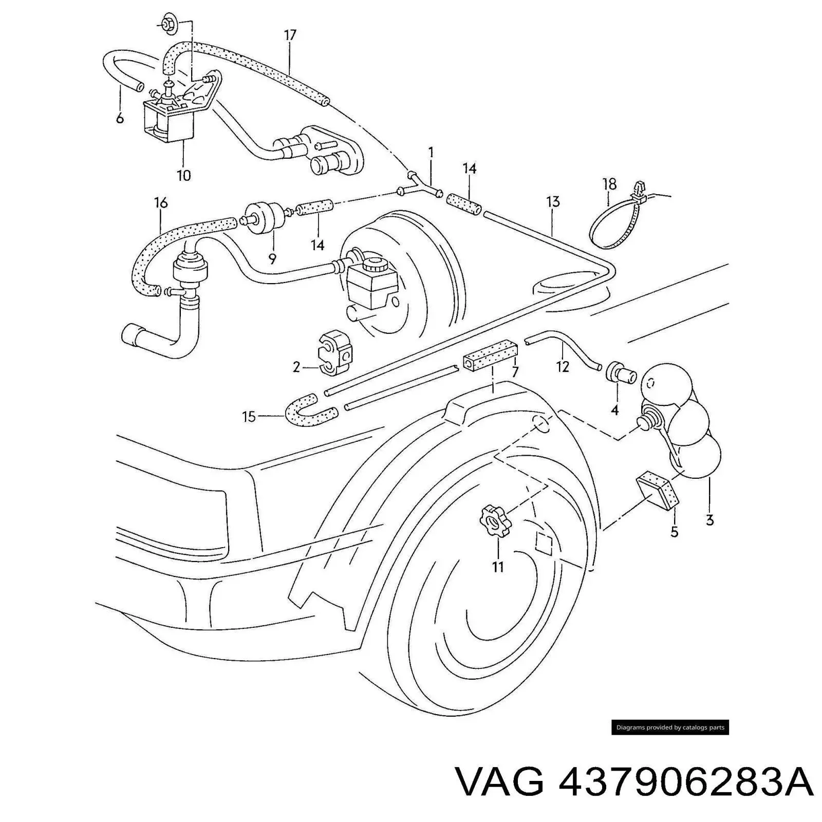 Comprar 437906283A VAG Válvula solenoide de control de presión de sobrealimentación