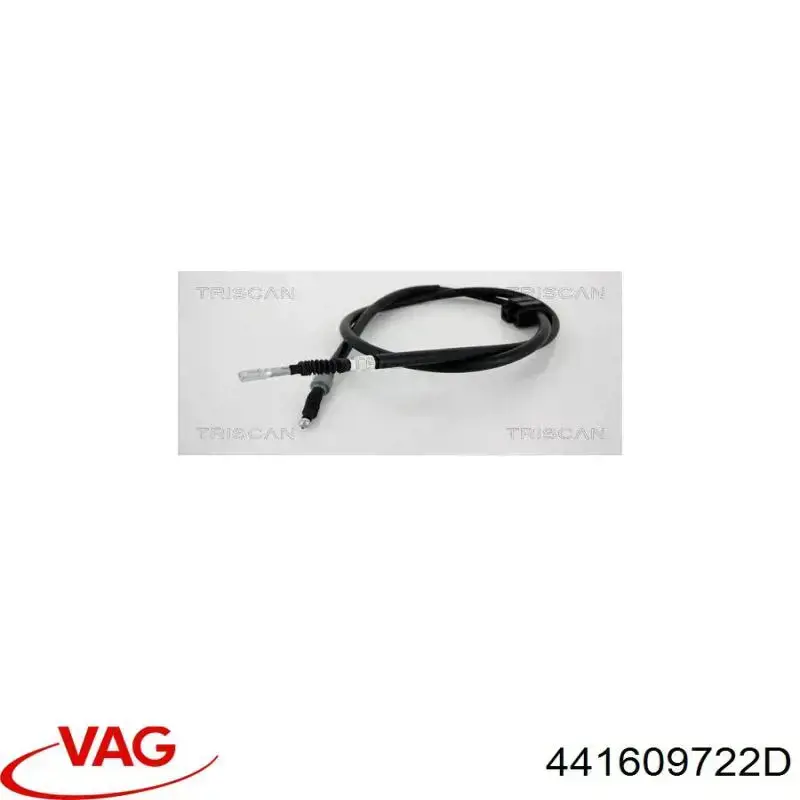 Cable de freno de mano trasero derecho 441609722D VAG