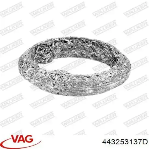 Anillo de la tubería de admisión del silenciador VAG 443253137D precio, desde 3,74 EUR