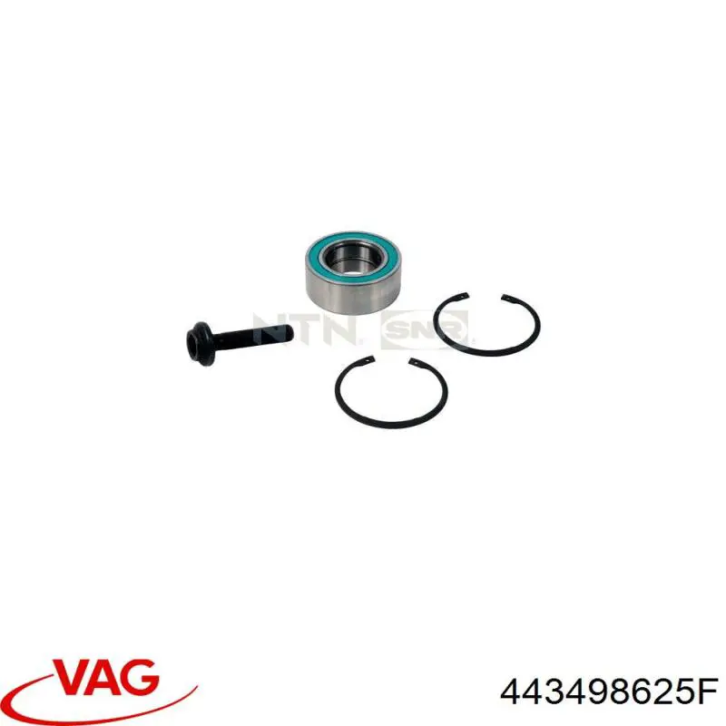Cojinete de cubo delantero/trasero 443498625F VAG