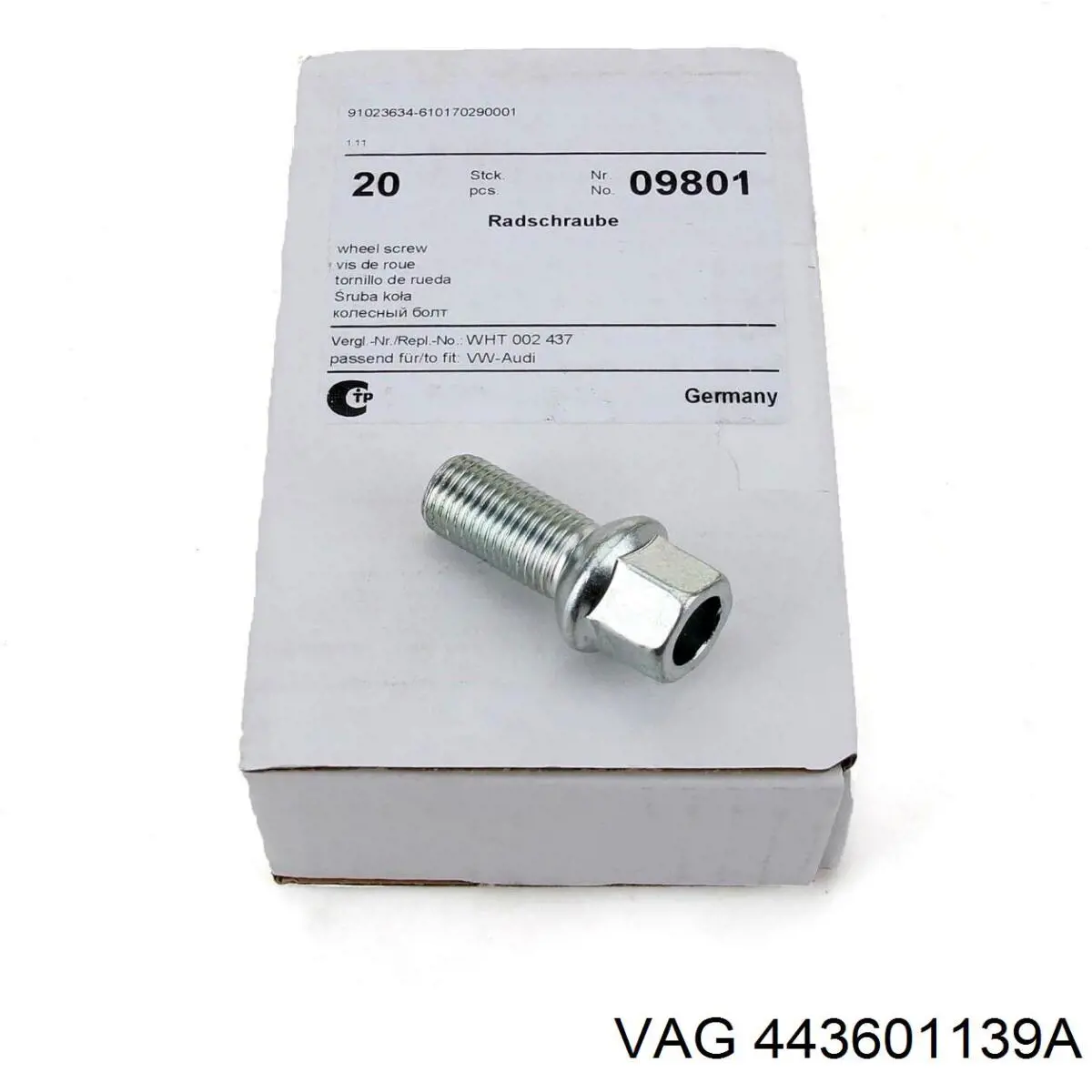 Tornillo de rueda Volkswagen Passat 3A5, 351, 315