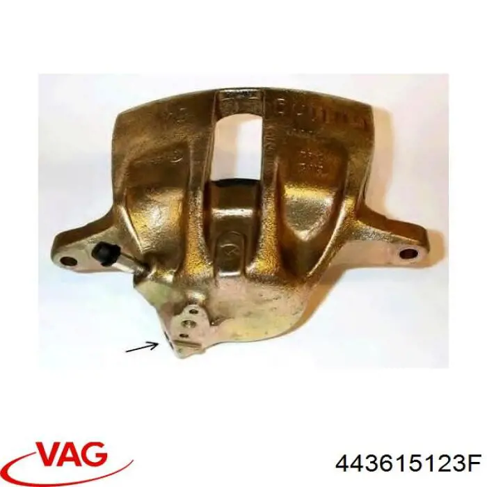 443615123F VAG pinza de freno delantera izquierda