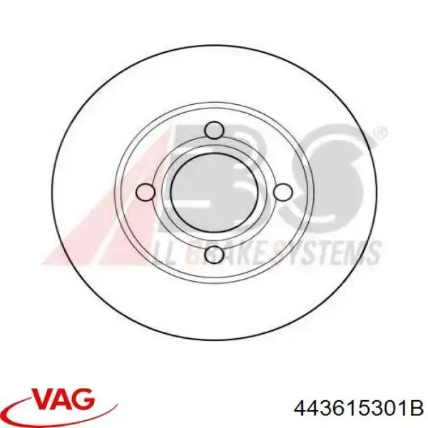 Comprar 443615301B VAG Freno de disco delantero