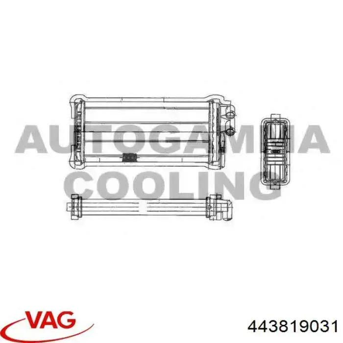 Radiador de calefacción VAG 443819031 precio, desde 20,13 EUR